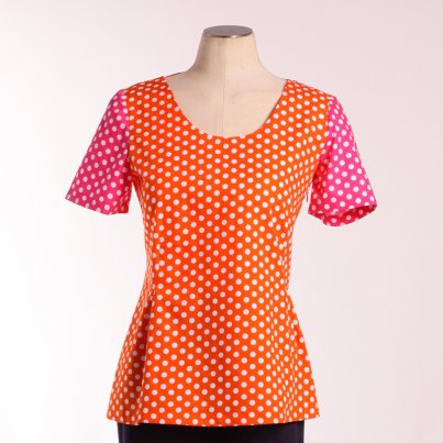 Tunique Radieuse Pois Orange